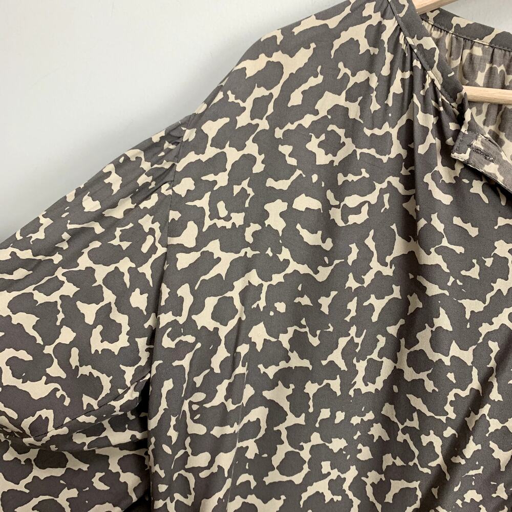 Anthropologie Beachgold Mirage Sana Button Down Shirt Dune Animal Print Blouse S - Picture 6 of 12